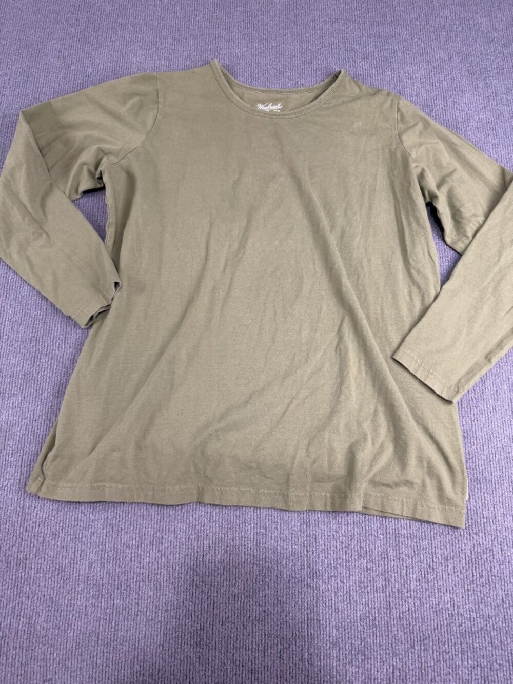 Woolrich Womens Olive Green Long Sleeve Shirt XXL
